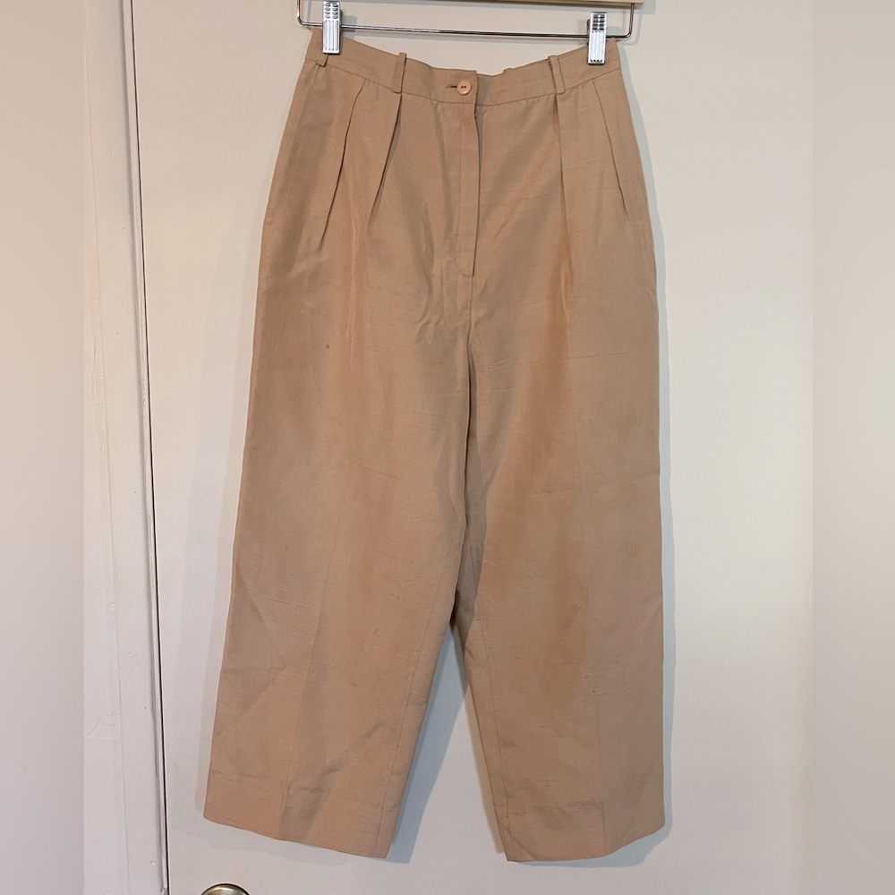 Eleanor P. Brenner 100% Silk Trousers, Size 6 but run small.